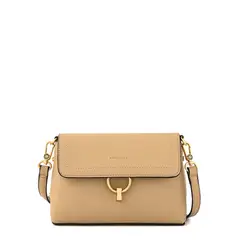 ZIOL - Cartera bandolera con tapa pequeña griselda beige