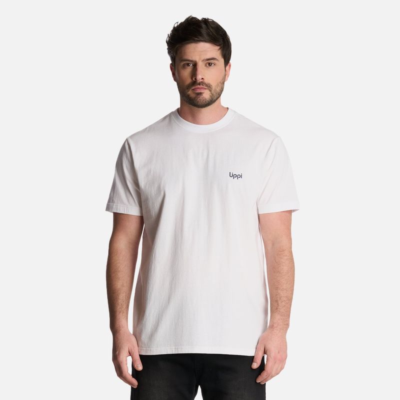 LIPPI - Polera Hombre Ulmo T-Shirt Blanco Lippi