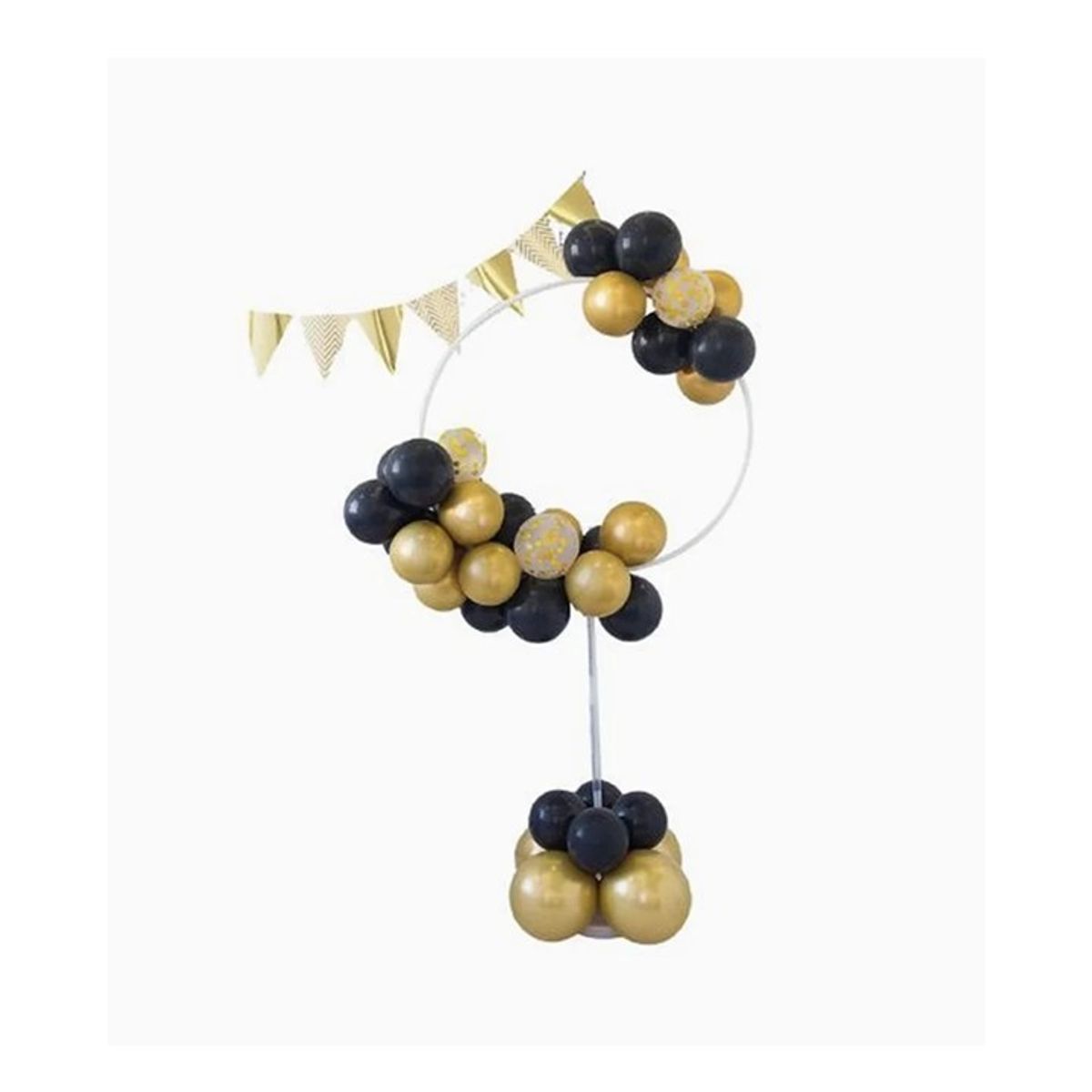 GENERICO - Base Decorativa de Globos Nergo Y Dorado 41 pcs el set