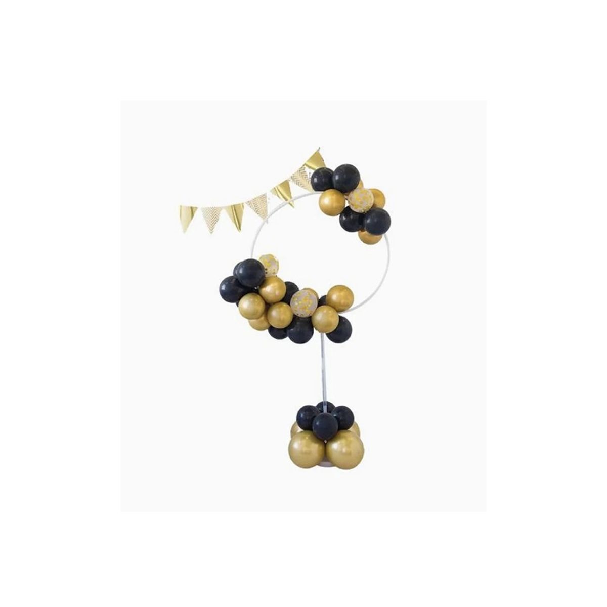 GENERICO - Base Decorativa de Globos Nergo Y Dorado 41 pcs el set