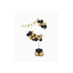 GENERICO - Base Decorativa de Globos Nergo Y Dorado 41 pcs el set