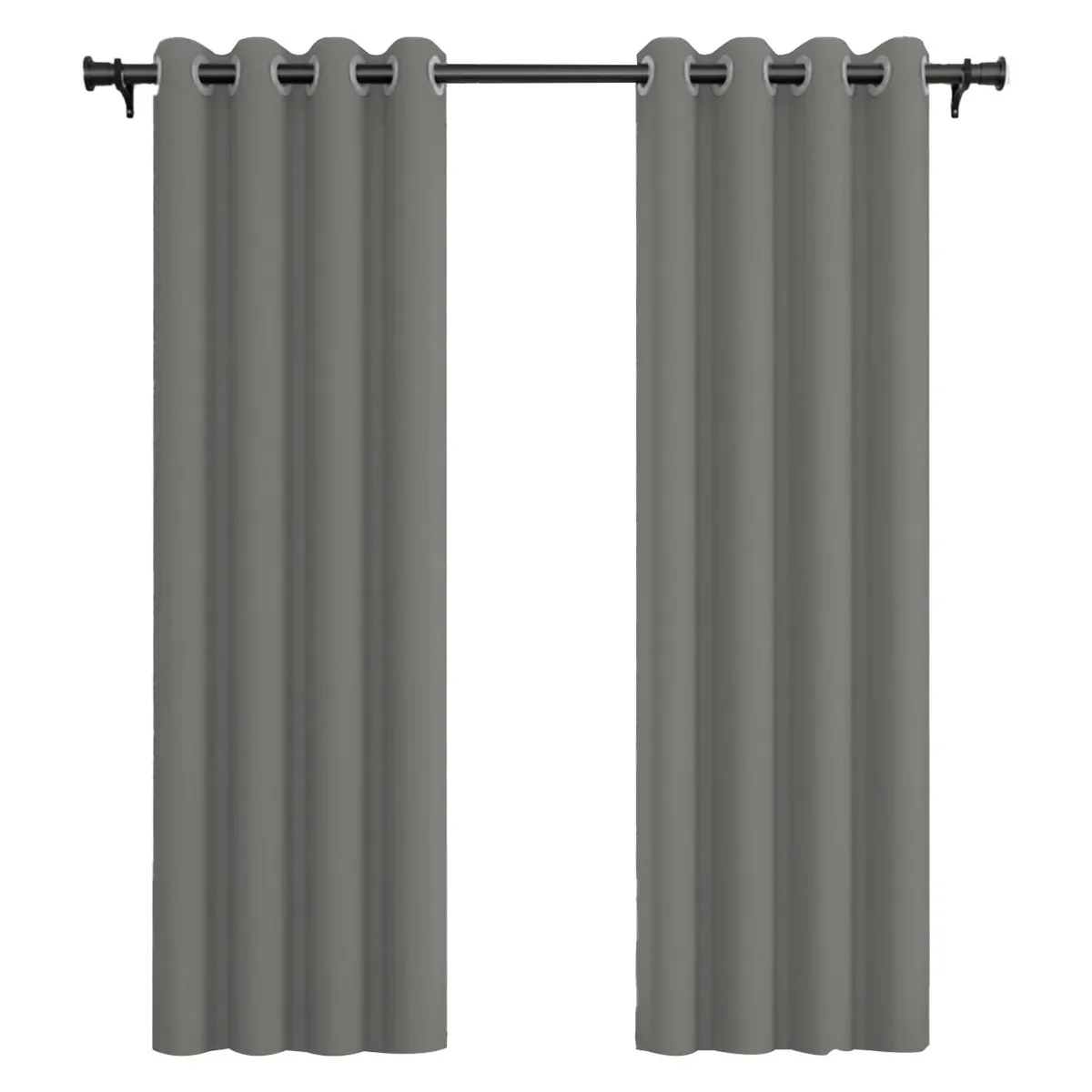 VINCENZI - Pack Cortina de Tela Blackout Vincenzi 140x220 Gris