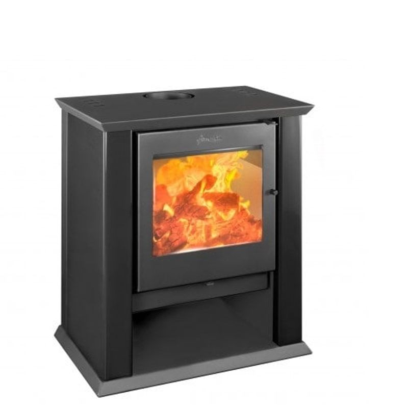 AMESTI - Calefactor a leña Amesti Classic 500 Negro satinado