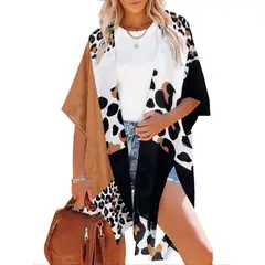 MOSS ROSE - Funda mujer con estampado de leopardo Earp ropa de playa