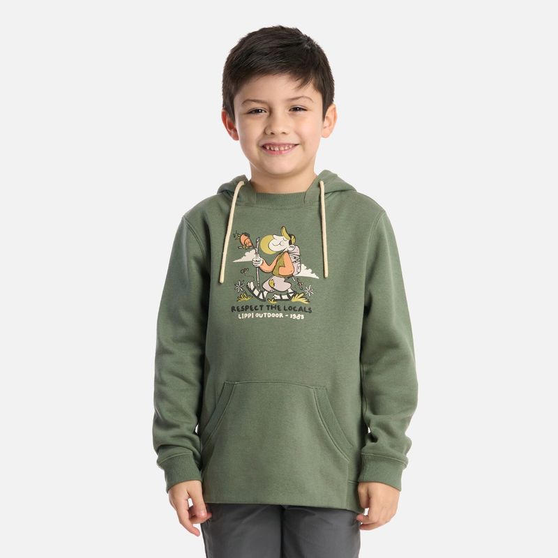 LIPPI - Polerón Niño Insigne Hoody Sweatshirt Jade Oscuro Lippi