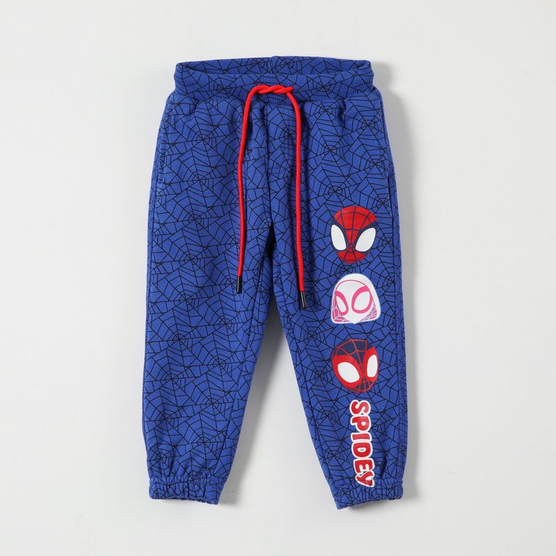 MARVEL - Pantalon de Buzo Niño Spidey Caritas Azul Marvel
