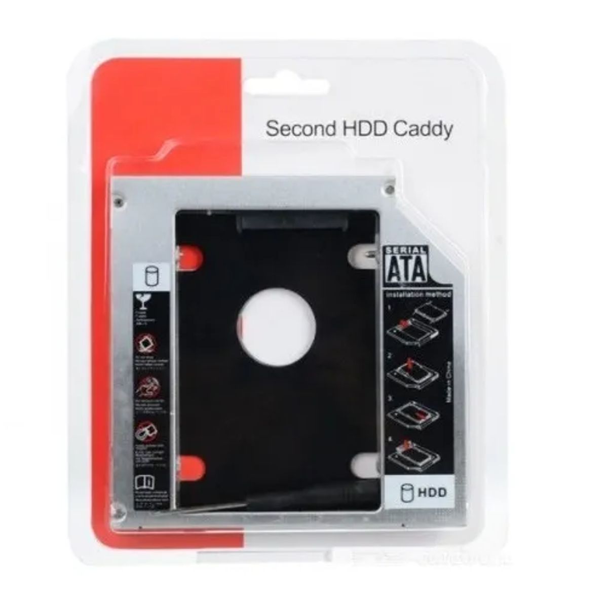 GENERICO - Adaptador Disco 2.5 A Bahía Cd Notebook 9.5Mm