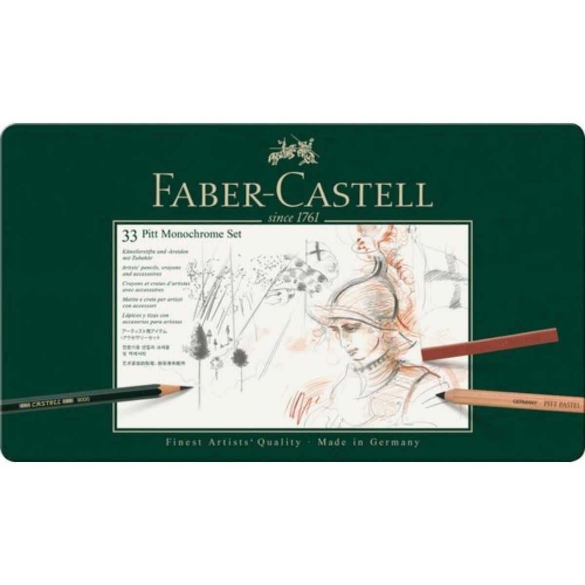 FABER-CASTELL - Lápiz Grafito Pitt Monochrome Faber-Castell x33 uds.
