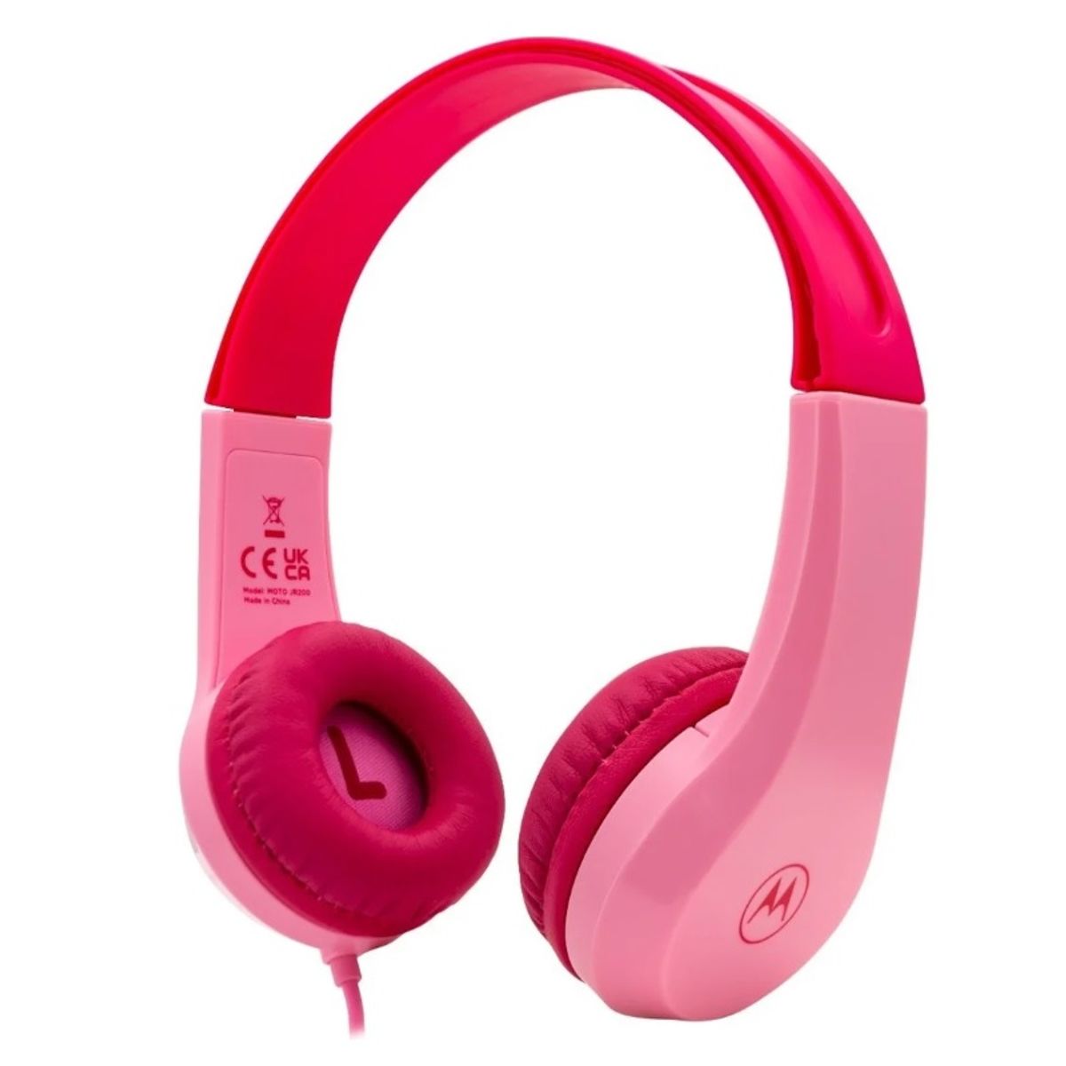 MOTOROLA - Audífonos Para Niños Infantil Motorola Moto Jr 200 Jack 3.5mm Rosado
