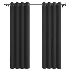 VINCENZI - Pack Cortina de Tela Blackout 140x220 Gris Grafito