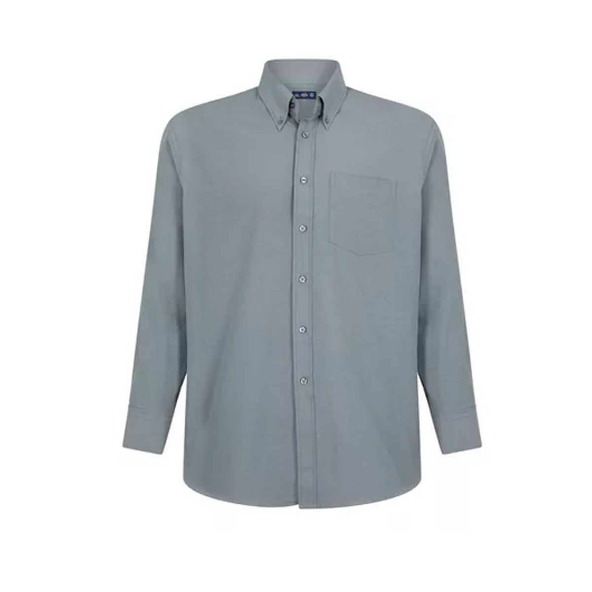 T-WORLD - Camisa Oxford Classic Con Bolsillo Manga Larga Hombre