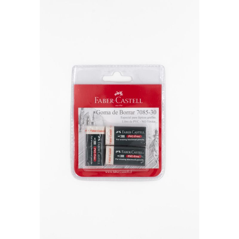 FABER-CASTELL - Goma de Borrar Faber-Castell Blanca x3 uds.