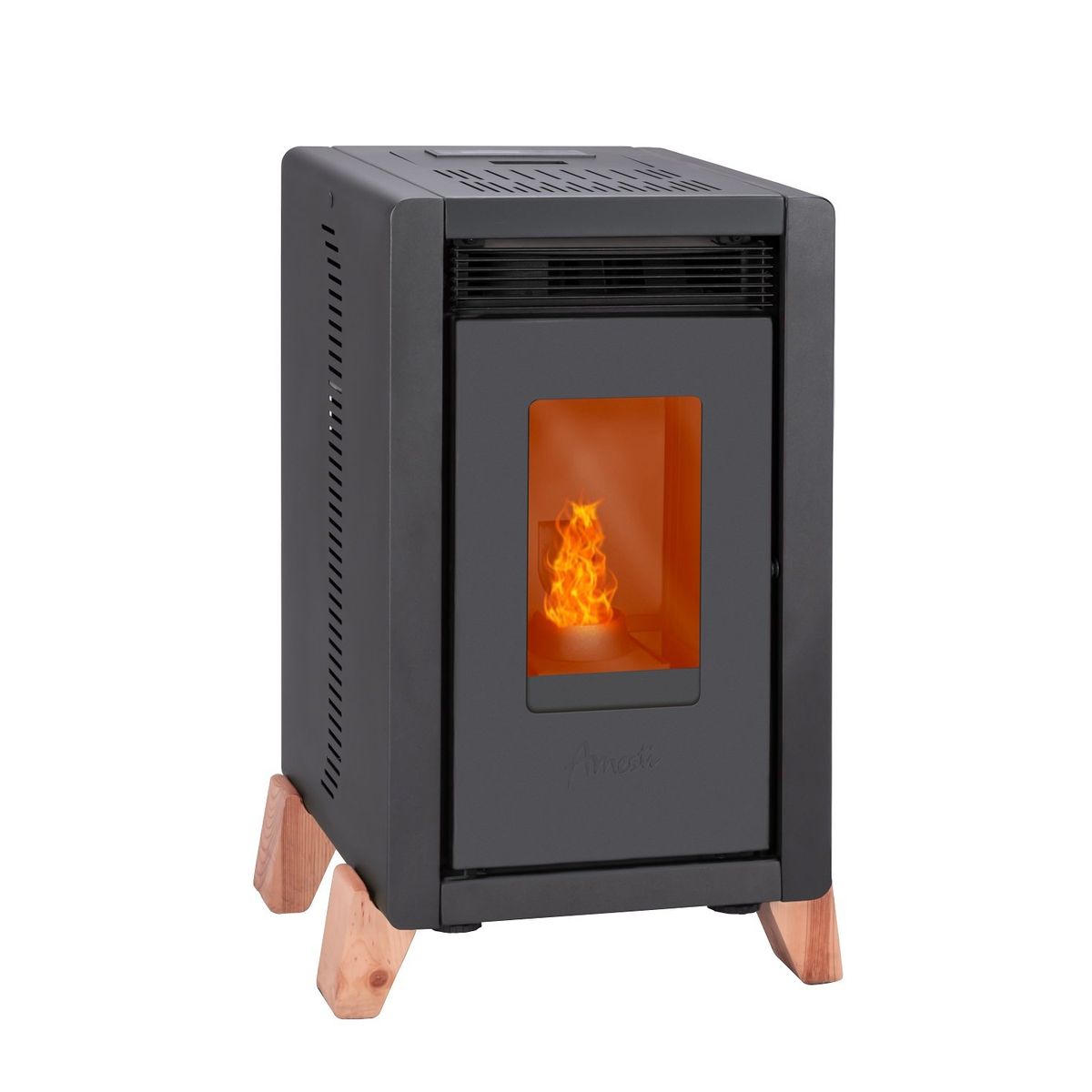 AMESTI - Estufa a pellet Bambu 6000 Negro Amesti…