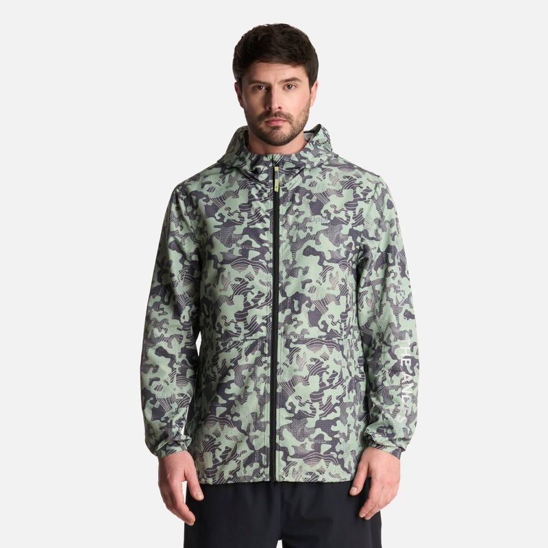 LIPPI - Chaqueta Hombre Nightfall WindBreaker Hoody Jacket Print Jade Lippi