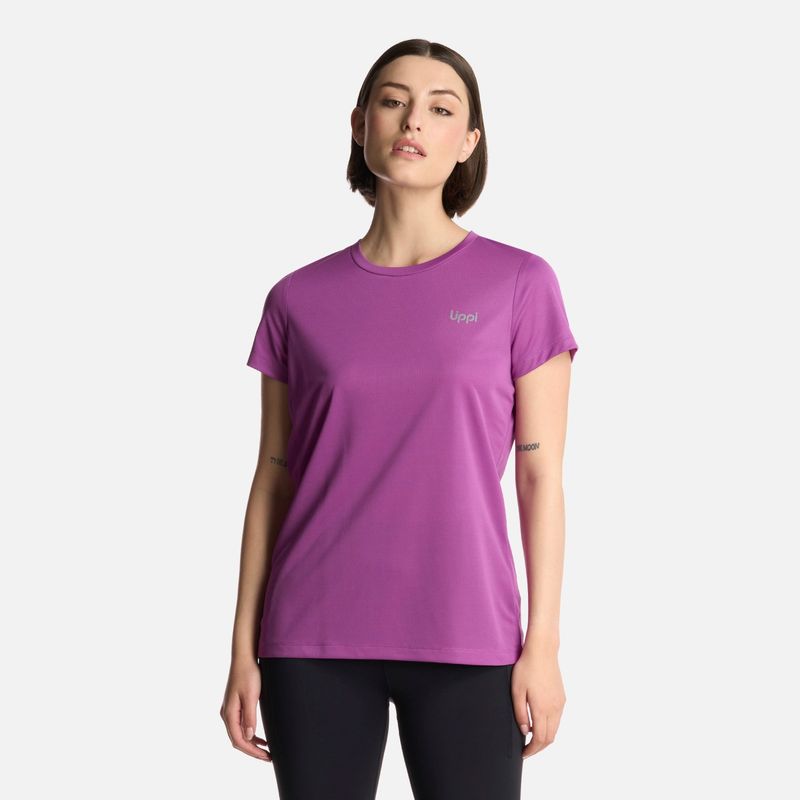 LIPPI - Polera Mujer Core Q-Dry T-Shirt Morado Lippi