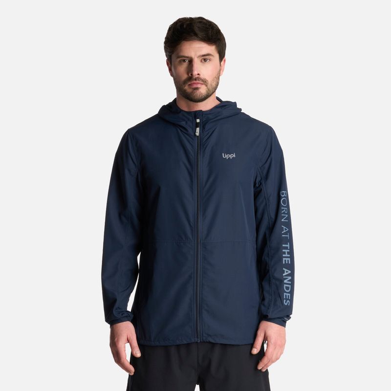 LIPPI - Chaqueta Hombre Nightfall WindBreaker Hoody Jacket Azul Marino Lippi