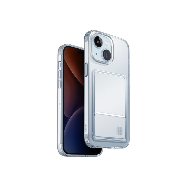 CELLBOX - Carcasa con Tarjetero AirFender ID para iPhone 15 - Transparente