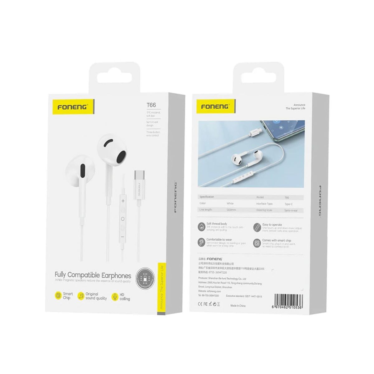 GENERICO - Audífonos Manos Libres Tipo C Para iPhone  Android