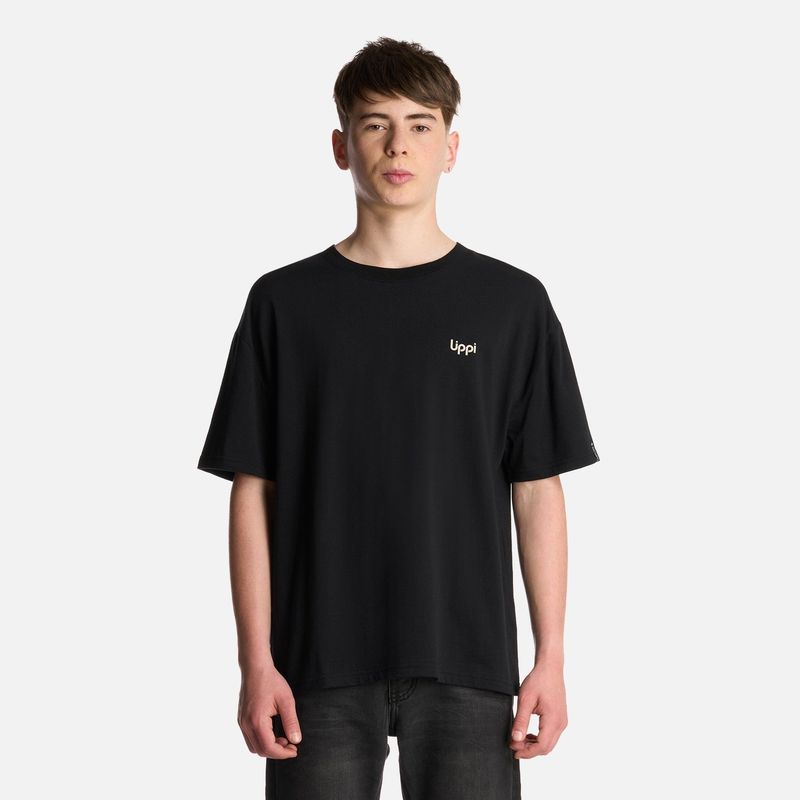 LIPPI - Polera Teen Boy Urban Trip Oversize T-Shirt Negro Lippi