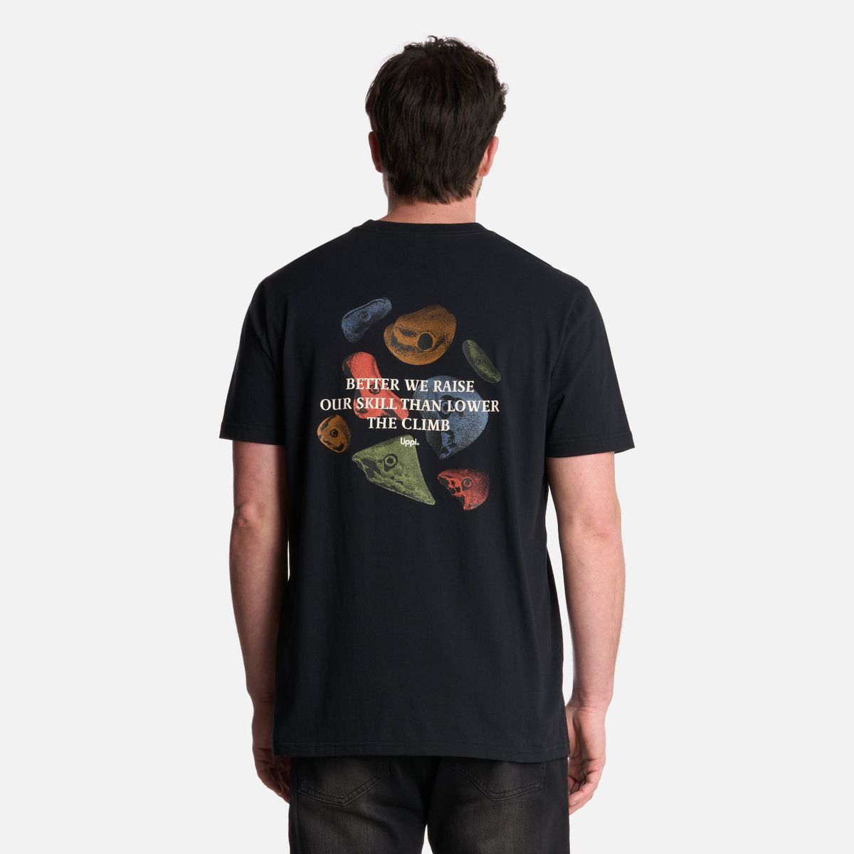 LIPPI - Polera Hombre Climb T-Shirt Negro Lippi