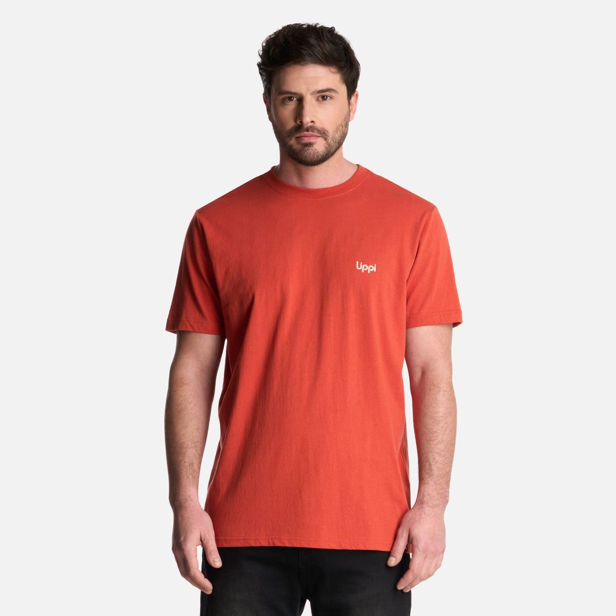 LIPPI - Polera Hombre Explore T-Shirt Terracota Lippi