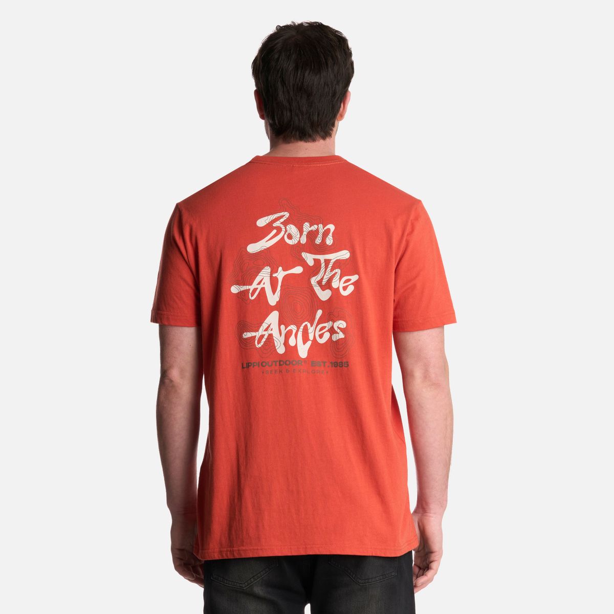 LIPPI - Polera Hombre Explore T-Shirt Terracota Lippi