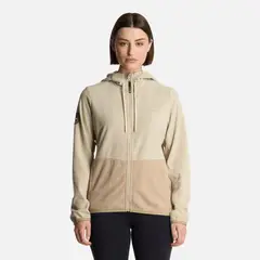 LIPPI - Polerón Mujer Stripes Nano-F Full Zip Hoody Beige