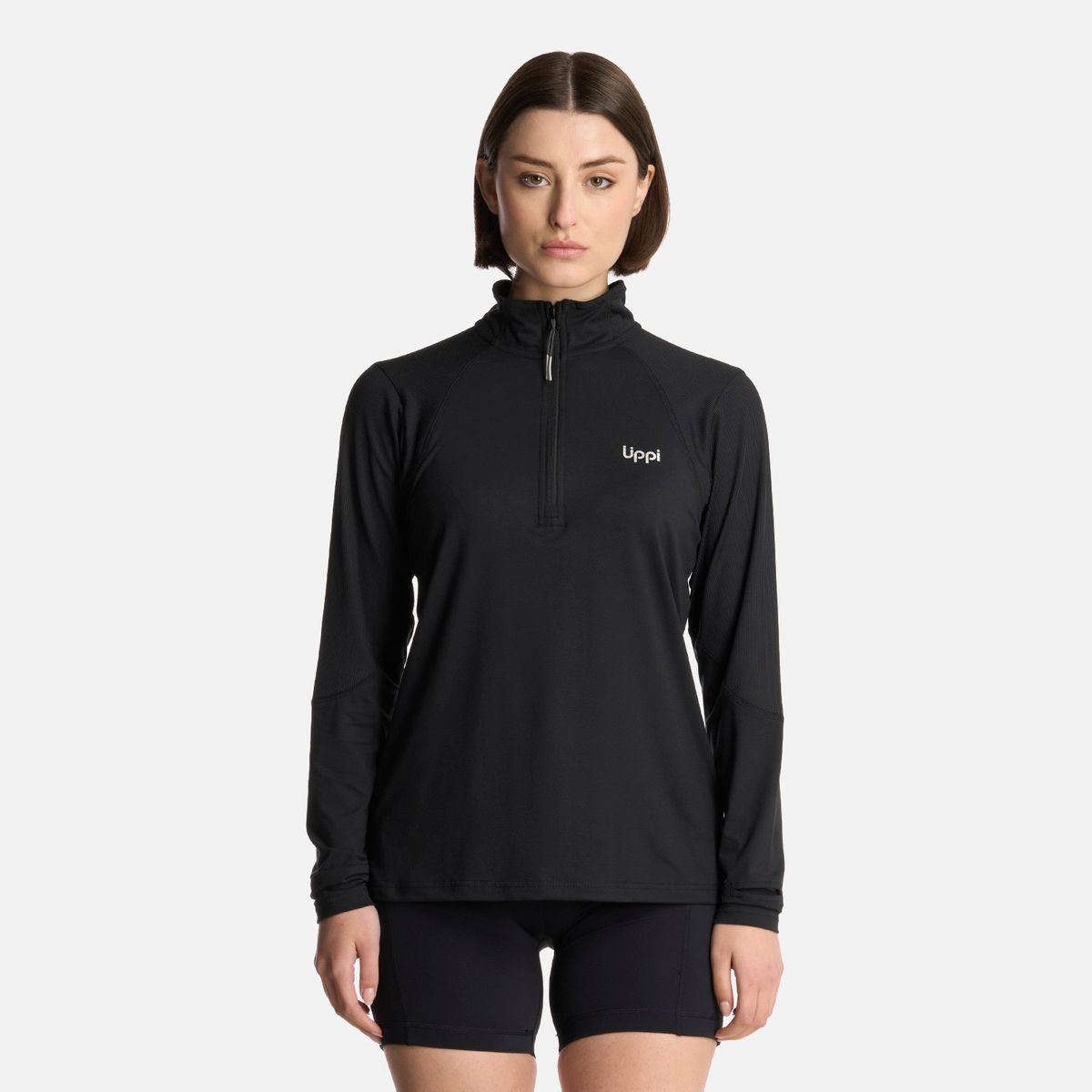 LIPPI - Polerón Mujer Puerto Trucco 14 Zip Negro Lippi