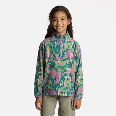 LIPPI - Polerón Niña Saltamontes Nano-F 14 Zip Print Turquesa