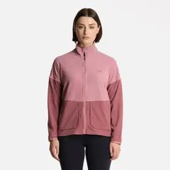 LIPPI - Polerón Mujer Stripes Nano-F Full Zip Palo Rosa
