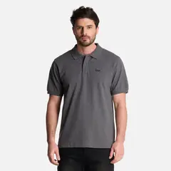LIPPI - Polera Hombre First Class Elastic Polo Gris Melange