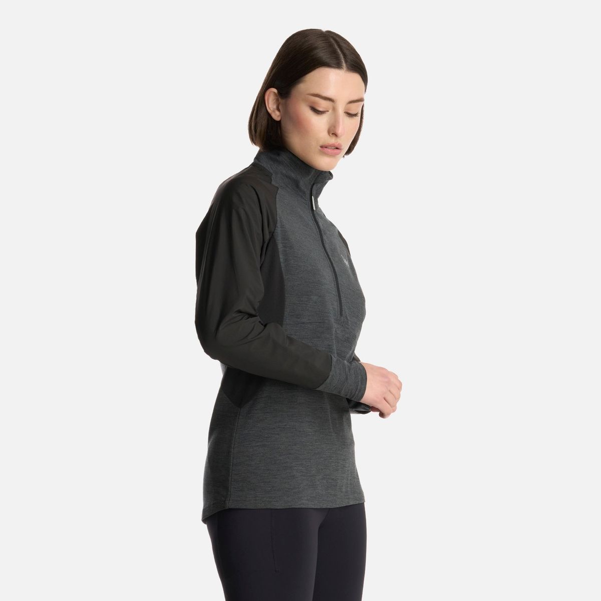 LIPPI - Polerón Mujer Egger 1/4 Zip Negro Lippi