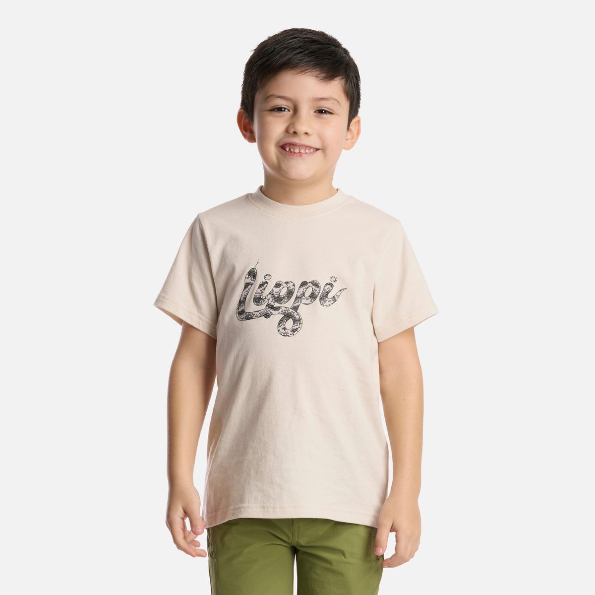 LIPPI - Polera Niño Logo Lippi T-Shirt Marfil Lippi