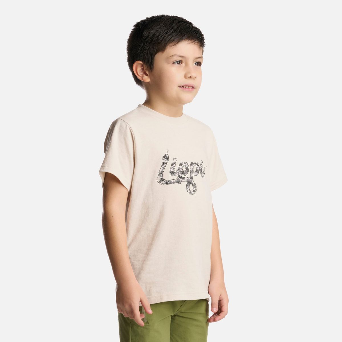 LIPPI - Polera Niño Logo Lippi T-Shirt Marfil Lippi
