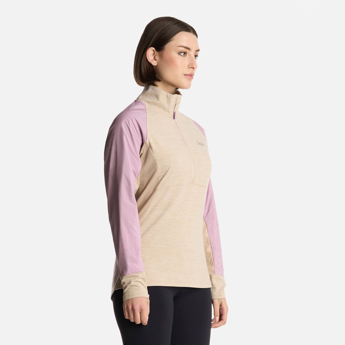 LIPPI - Polerón Mujer Egger 1/4 Zip Marfil Lippi