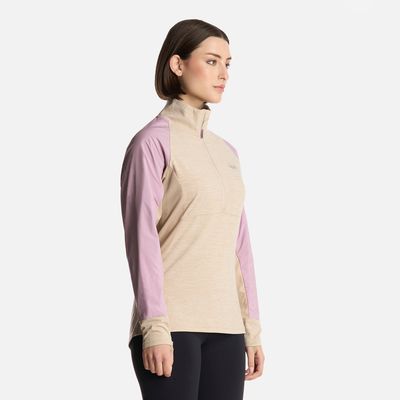 Imagen 2 del producto Polerón Mujer Egger 1/4 Zip Marfil