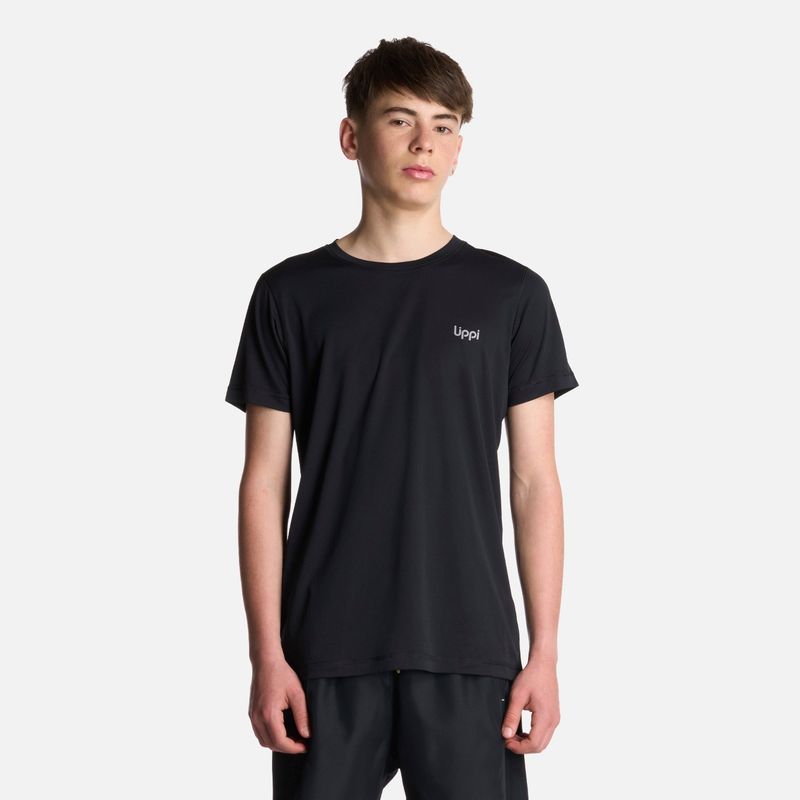LIPPI - Polera Teen Boy Core Q-Dry T-Shirt Negro Lippi