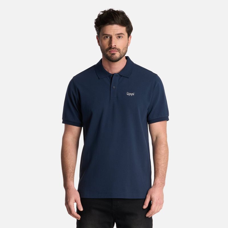 LIPPI - Polera Hombre First Class Elastic Polo Azul Marino Lippi
