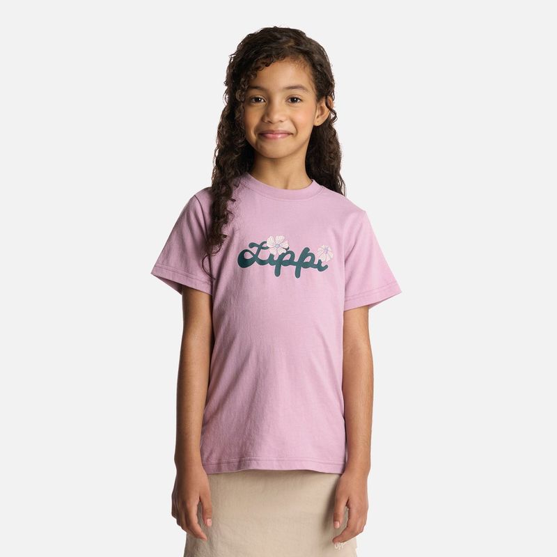 LIPPI - Polera Niña Logo Lippi T-Shirt Lila Lippi