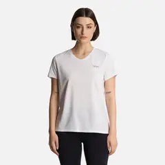 LIPPI - Polera Mujer Core V-Neck Q-Dry T-Shirt Blanco