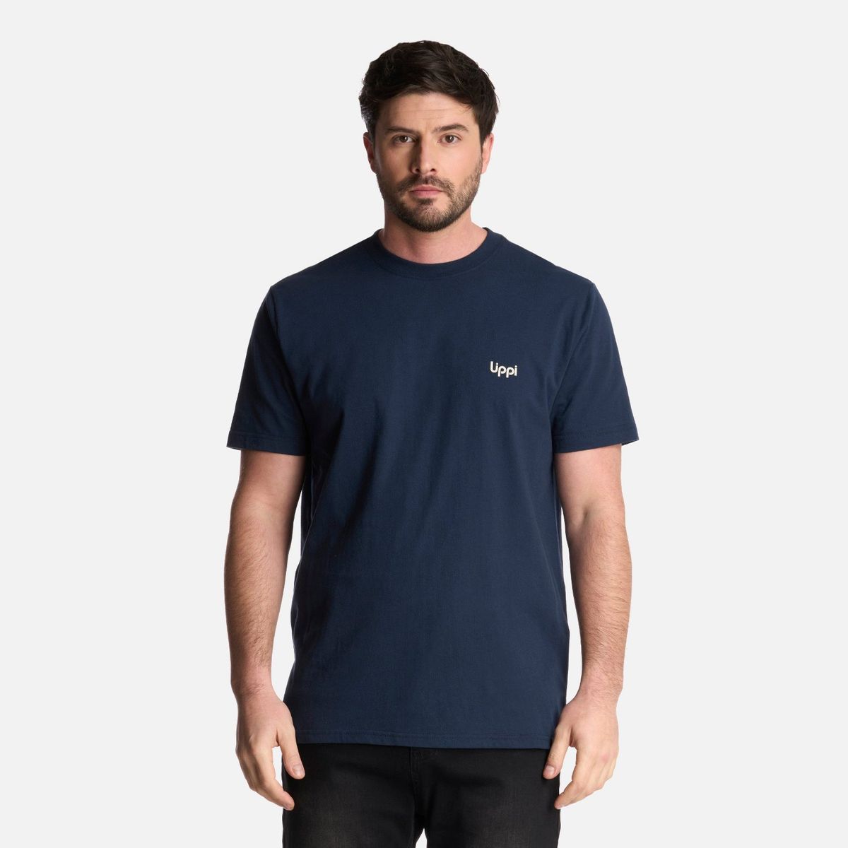 LIPPI - Polera Hombre Explore T-Shirt Azul Marino Lippi