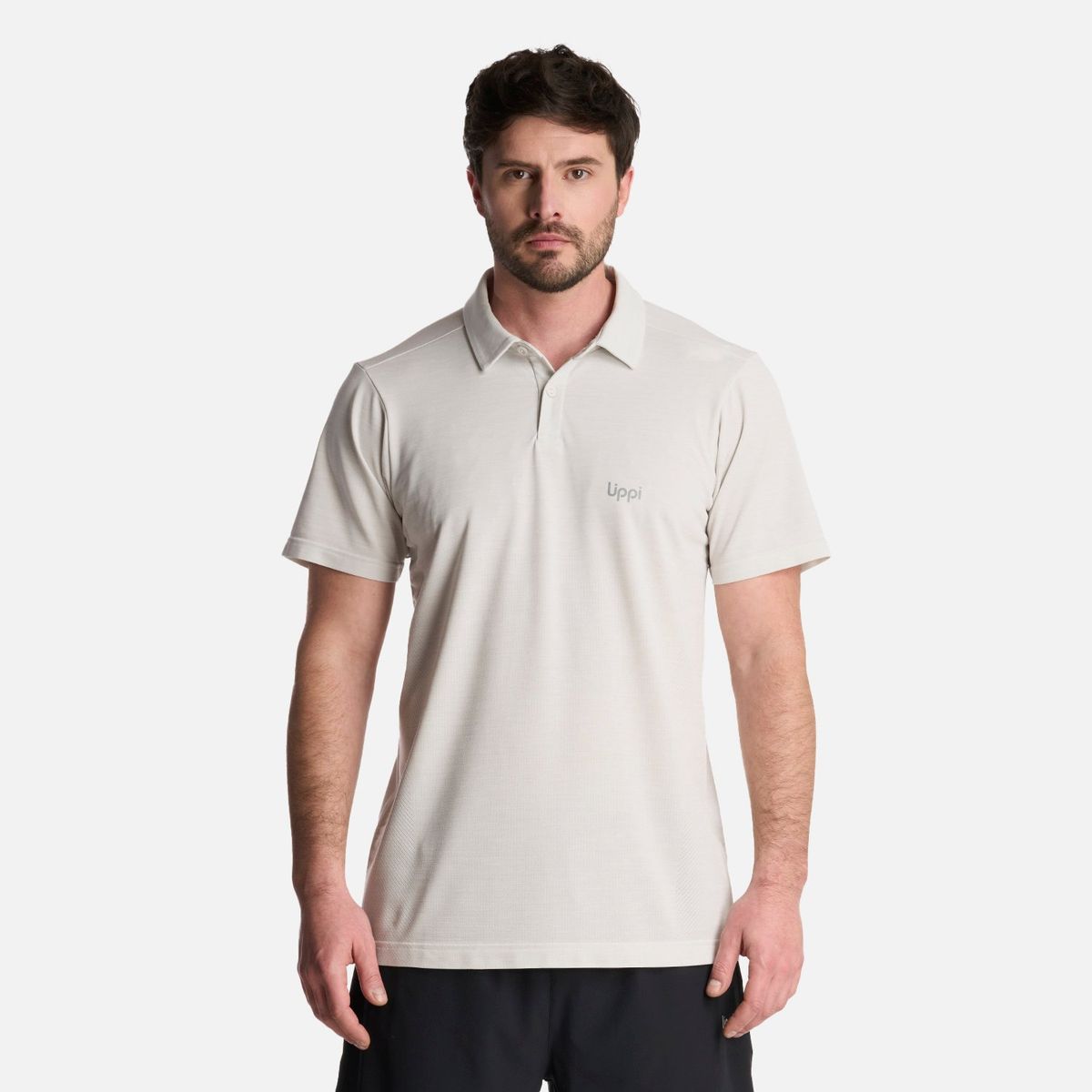 LIPPI - Polera Hombre B-Classic Seamless Polo Blanco Lippi