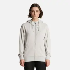 LIPPI - Polerón Mujer Ulmo Full Zip Hoody Sweatshirt Gris Melangue Lippi.-