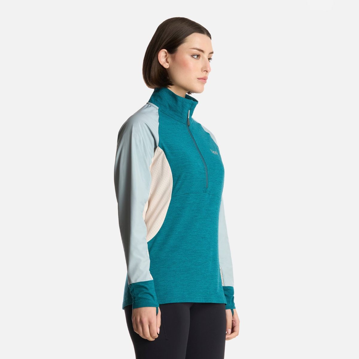 LIPPI - Polerón Mujer Egger 1/4 Zip Petroleo Lippi