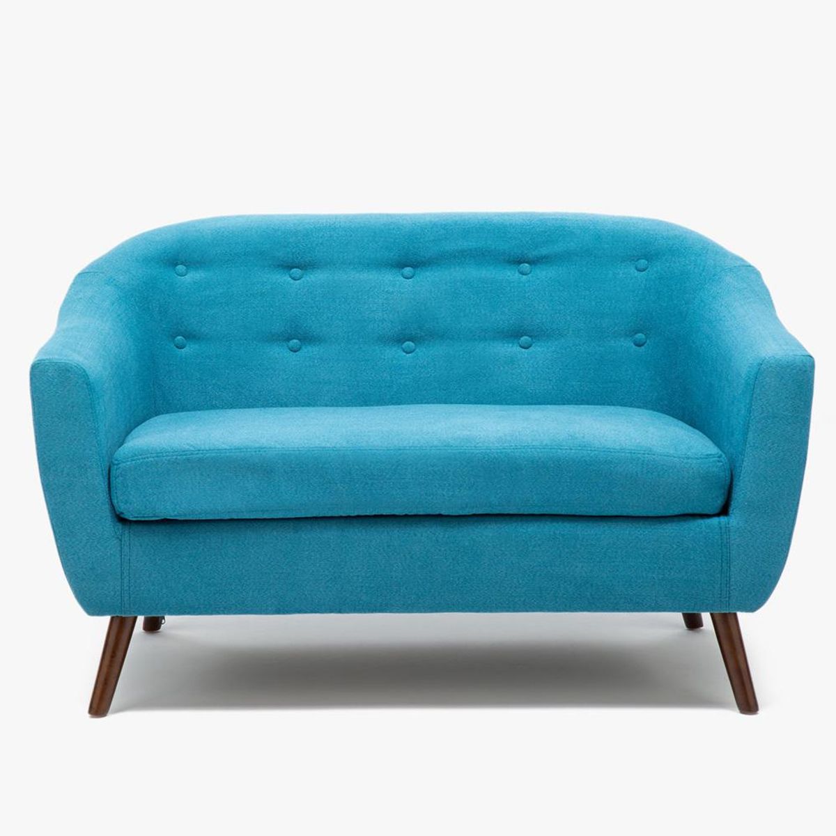 SPAZZIO - Sofá 2 cuerpos New Lille turquesa