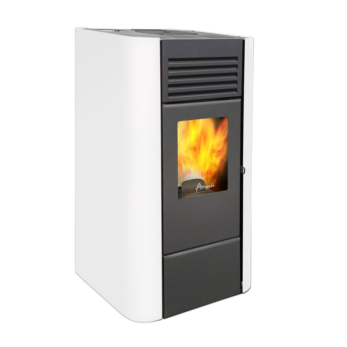 AMESTI - Calefactor a Pellet Milano Blanco Amesti