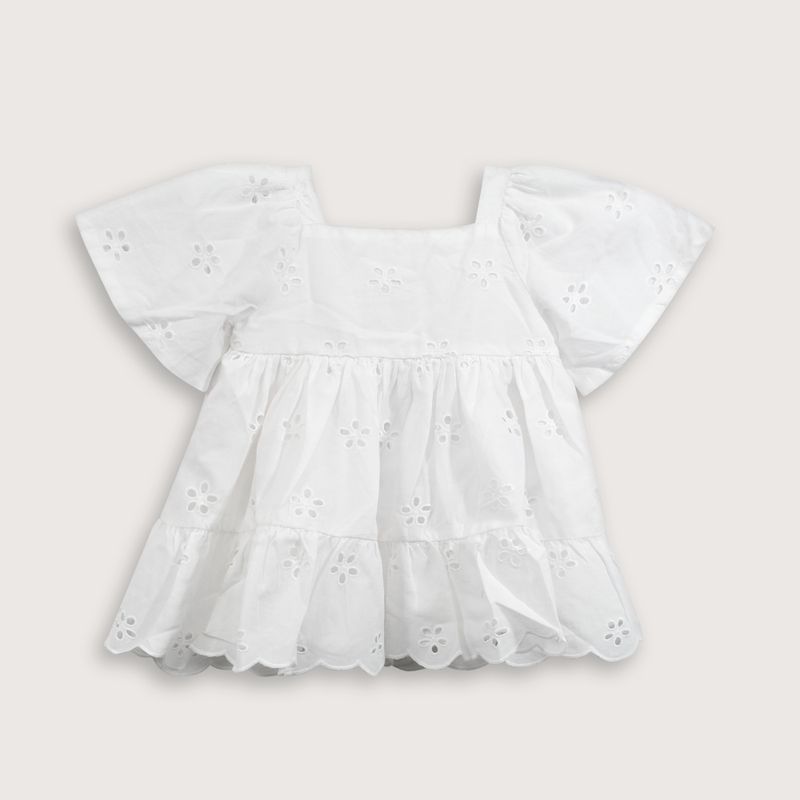 OPALINE - Vestido Bebé niña Blanco 39624 Opaline