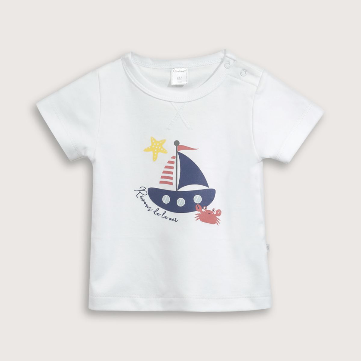 OPALINE - Pijama Bebé niño Rojo 39566 Opaline