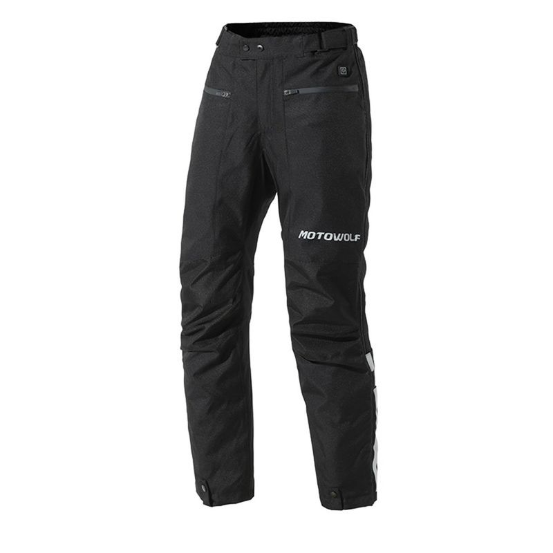 MOTOWOLF - Pantalones de invierno para moto térmicos con calefactor Motowolf 0612