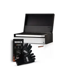 BOSCA - Pack Parrilla a Carbon Block 750 + Guantes Parrillero